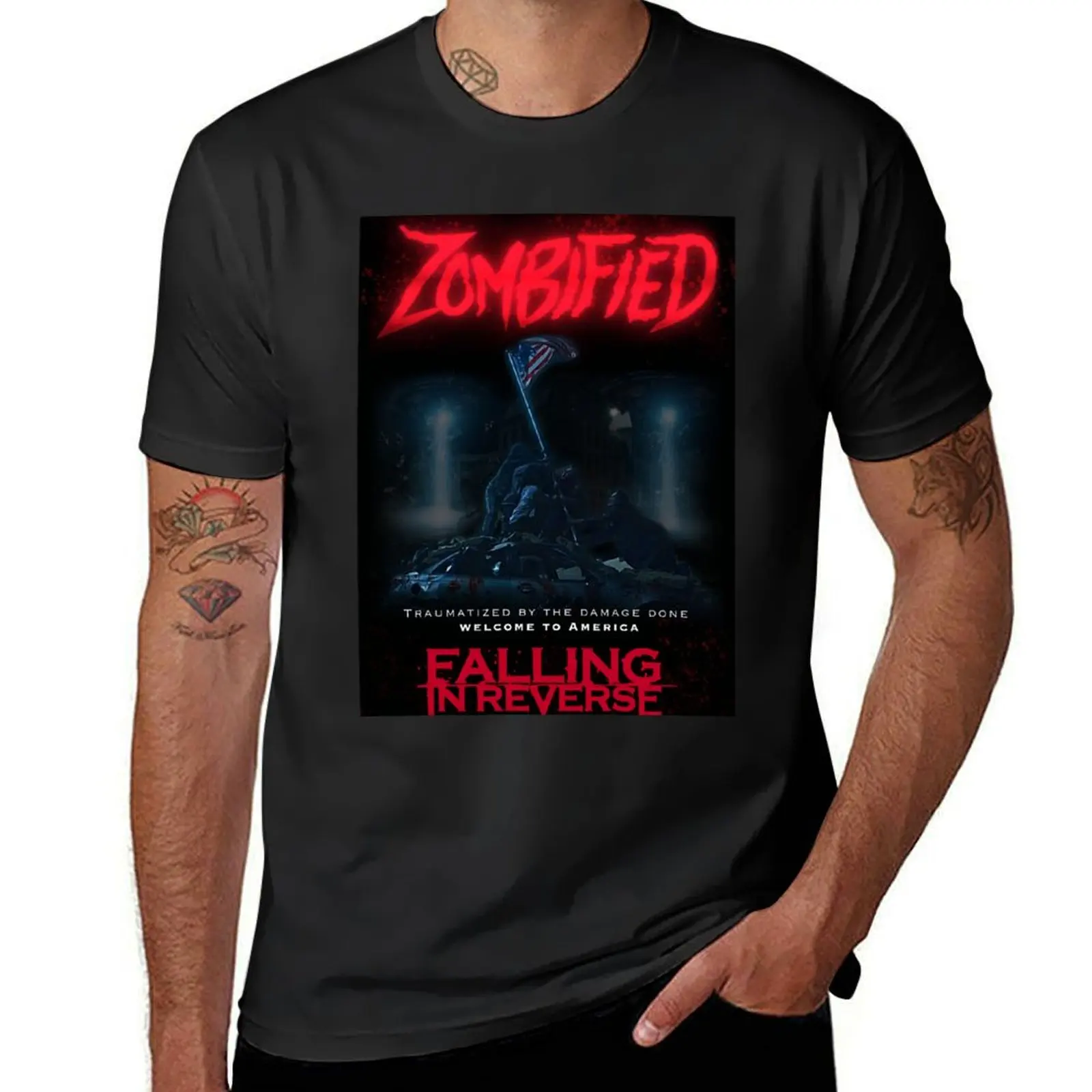 FIR zombified T-Shirt heavyweights sublime sweat Aesthetic clothing Men's clothing