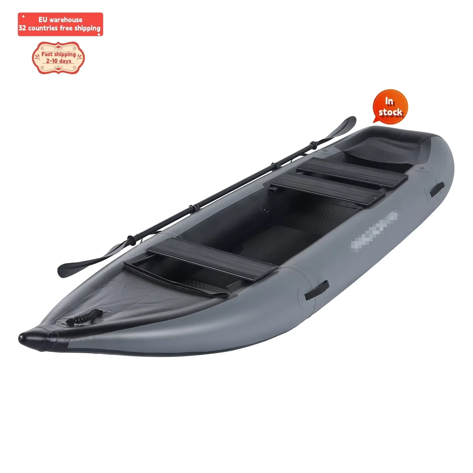 

Inflatable 330 kayak PVC fishing boat 2 people