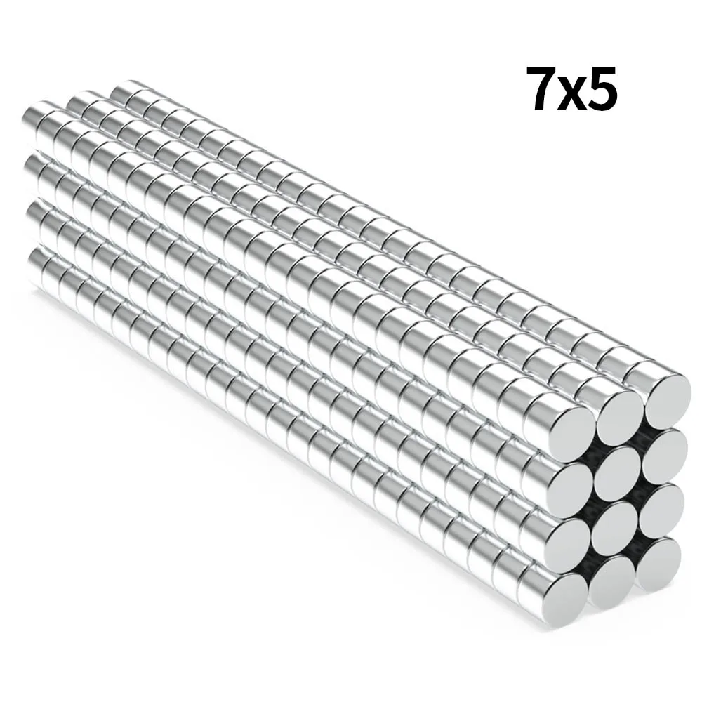 

7x5mm N35 Super Strong Neodymium Magnet Round NdfeB Powerful Permanent Magnetic imanes Refrigerator Magnets 7*5