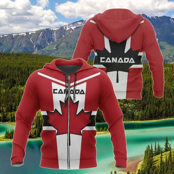 Spring and Summer 3Dprint Newest Proud Canada Flag Team Art Funny Harajuku Causal Unique Unisex Hoodies/Sweatshirt/Zip