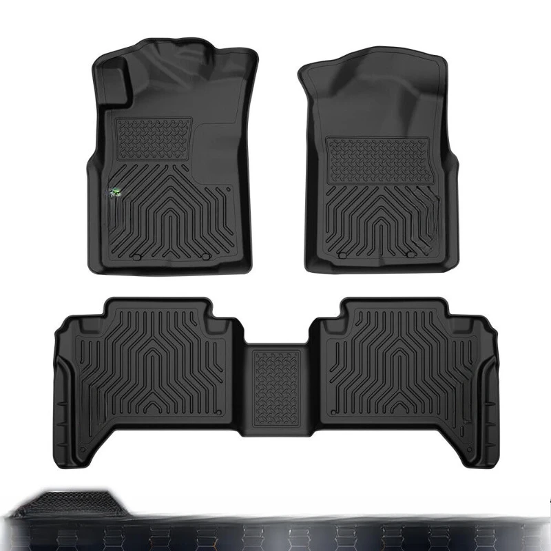 

3Pcs Fit For 05-11 Toyota Tacoma Double Cab TPE Floor Mats Waterproof Liners United States