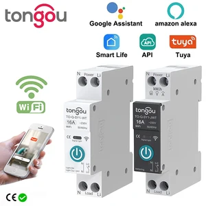 Tuya WiFi Công tắc ngắt thông minh với phép đo 63A1P DIN RACK điều khiển điều khiển từ xa Ứng dụng CASA SMART Life Ứng dụng Tempore Tongou 8 Watch Casta Sales Casta - 5