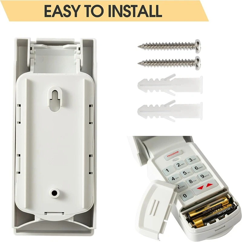 Universal Wireless Garage Door Opener Keypad GUK-R For Liftmaster Genie Chamberlain Craftsman Overhead Linear Wayne Durable