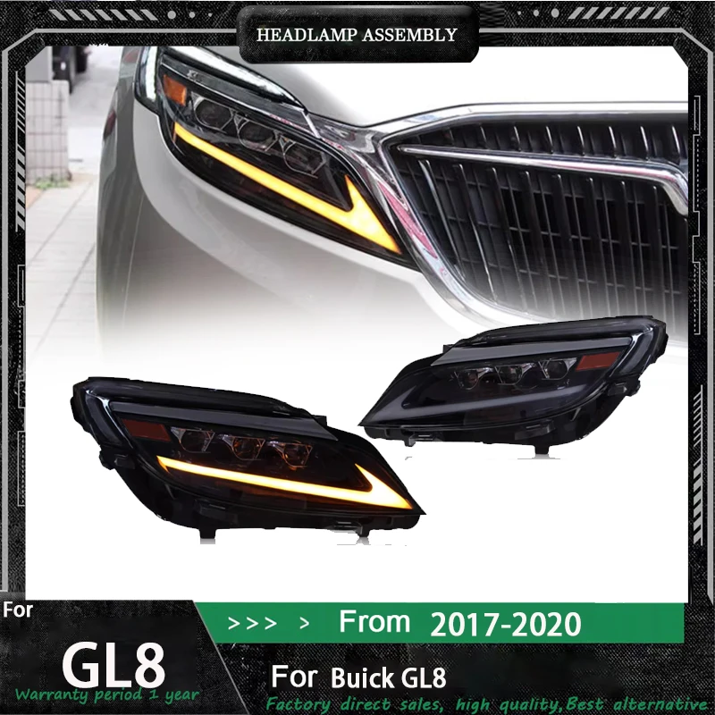 

Car Led Headlight For Buick GL8 LED Headlights 2017-2020 Modification LED Daytime Running Light Flowing Turn Signal