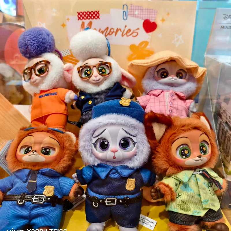 

НОВИНКА 2026: Серия Disney Zootopia, коллекционная коробка-сюрприз, виниловые плюшевые фигурки Джуди и Ника, подвески с мультяшными персонажами, модные игрушки, подарочная коробка на Рождество