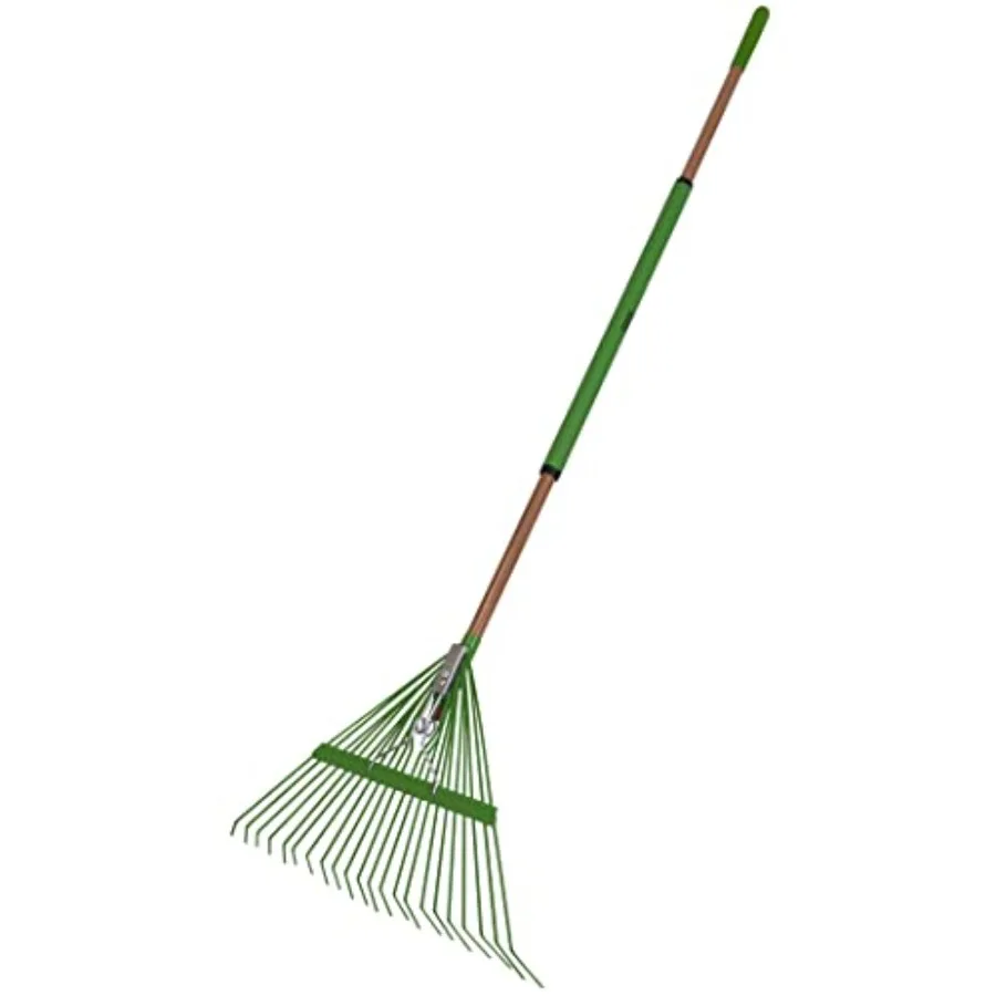 

Steel Tine Leaf Rake with Hardwood/Steel Handle 22 Tines