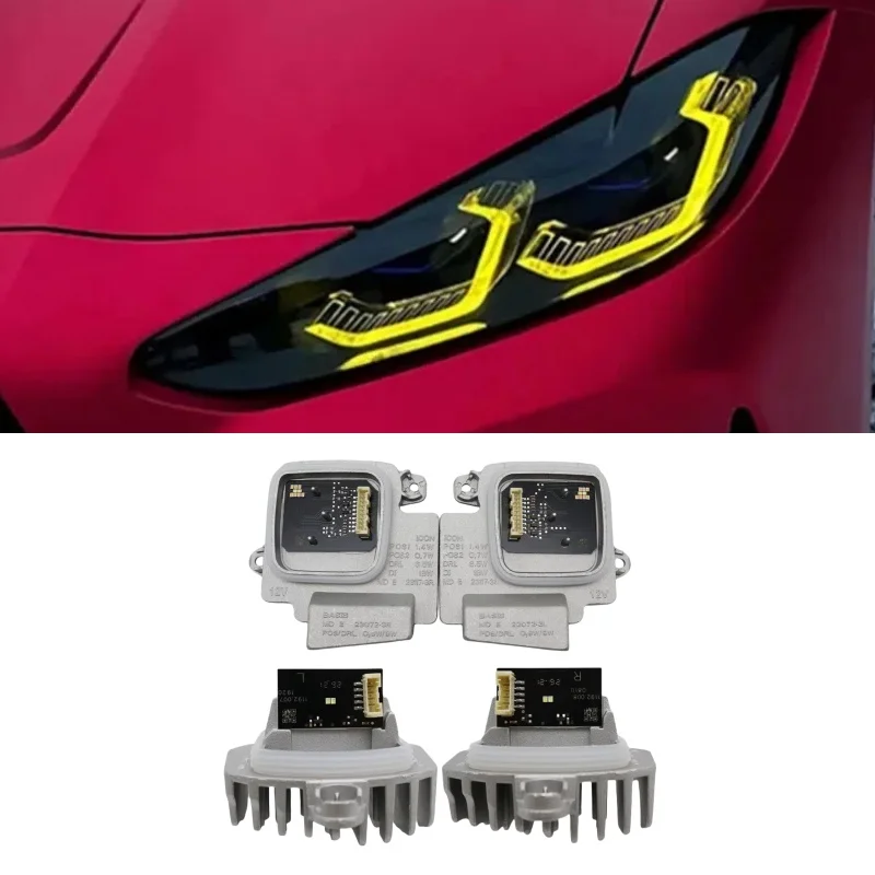 

G82 Yellow Lemon DRL LED Modules For 2021 2022 BMW M3 M4 G22 G23 G26 G80 G83 430i M440i Laser Headlight Daytime Running Light