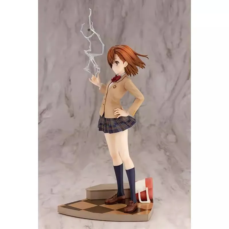 Oryginał 100%: Toaru Kagaku No Railgun Misaka Mikoto 15-rocznica PVC figurka figurka Anime kolekcjonerska zabawki lalki prezent