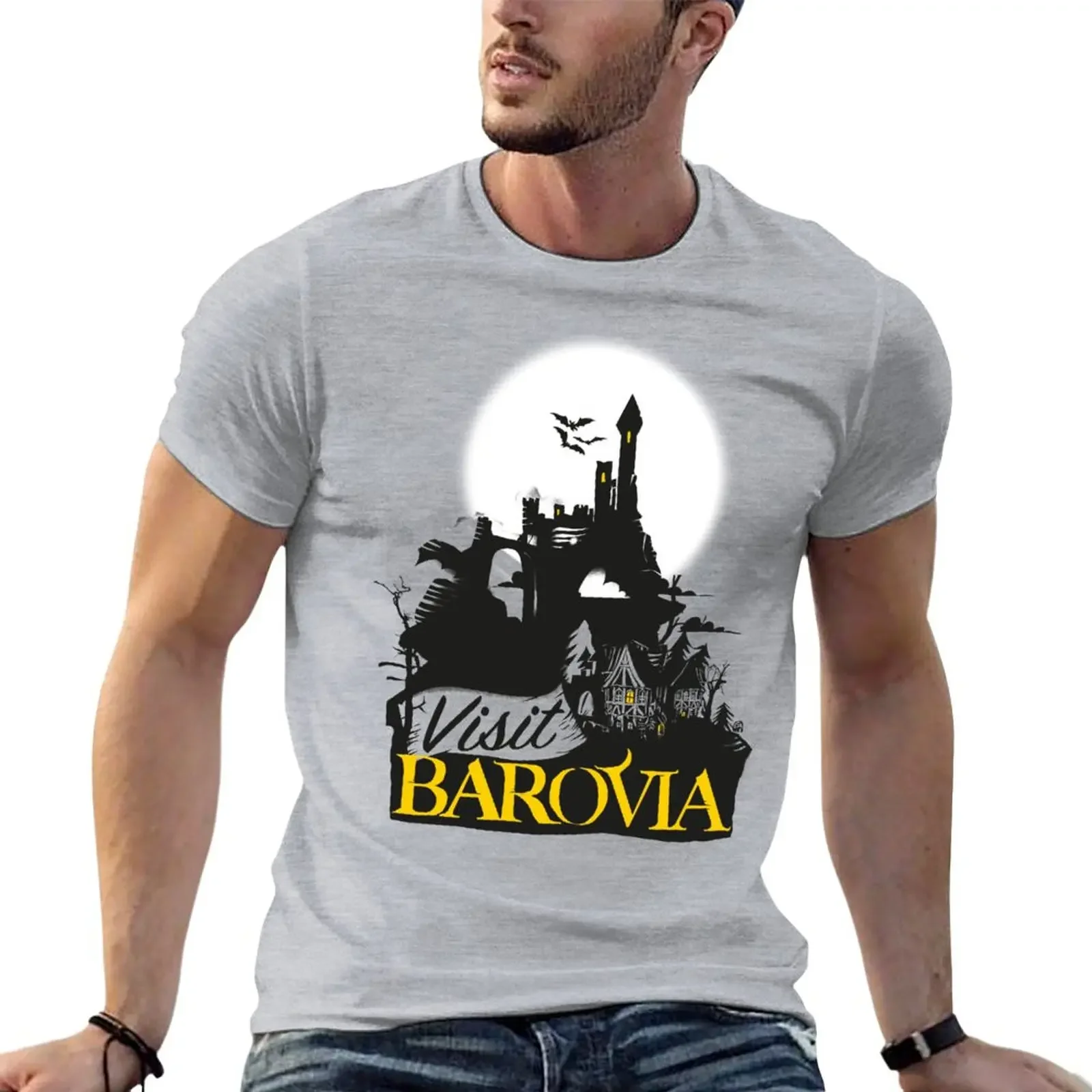 

New VISIT BAROVIA T-Shirt Short sleeve tee funny t shirts kawaii clothes Tee shirt black t shirts for men