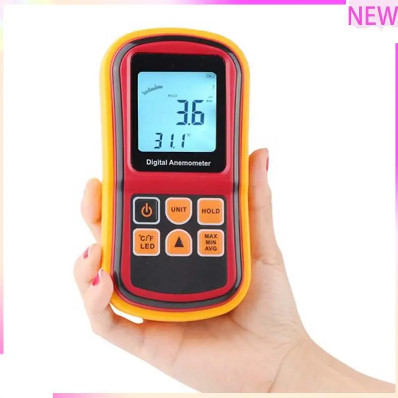 

B27B Измеритель ветра Измеритель ветра Термометр Цифровой анемометр Датчик скорости ветра Анемометр