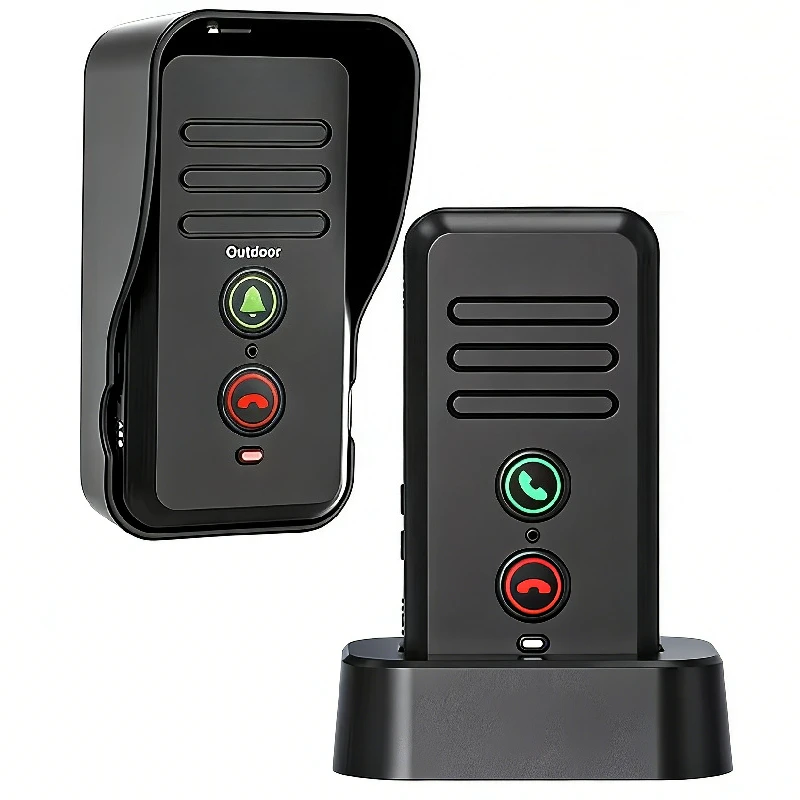 

S1810 Двусторонний голосовой домофон Дверной звонок Беспроводной дверной звонок 1-й-4-й этаж Двусторонний домофон Длительный режим ожидания Беспроводное расстояние 300 м