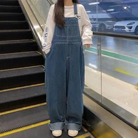 Women’s Denim Overalls Korean Style Loose Fit Jumpsuit High Waist Slimming Wide Leg Summer Thin Casual Long Pants for Girls - Image 5