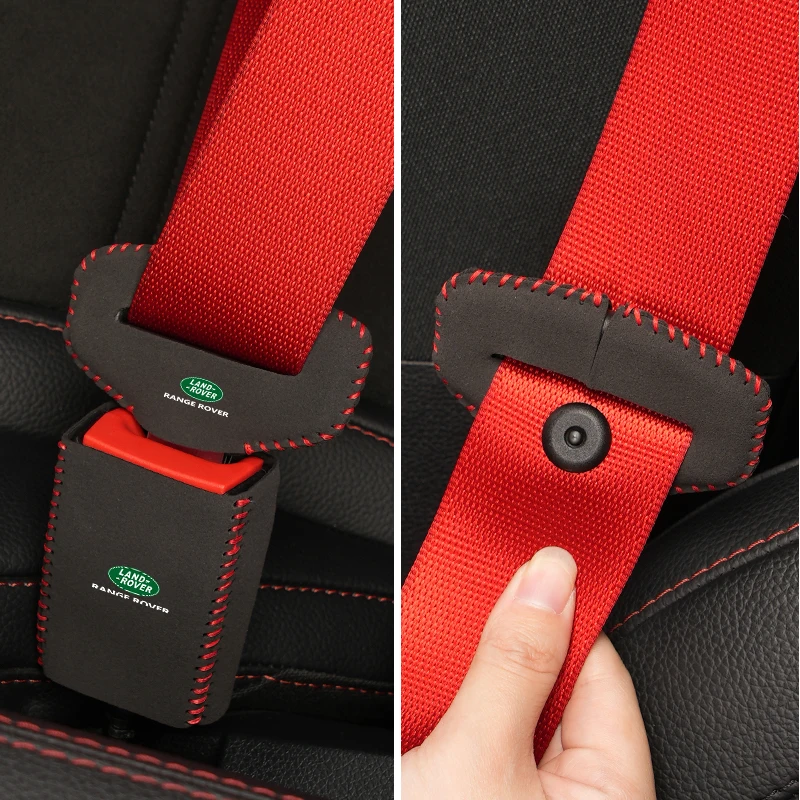 2Set Car Seat Belt Buckle Protectors Seat Belt Plug Clip Protectors For Land Rover Freelander 2 L2 LF Discovery 3 4 Range Rover