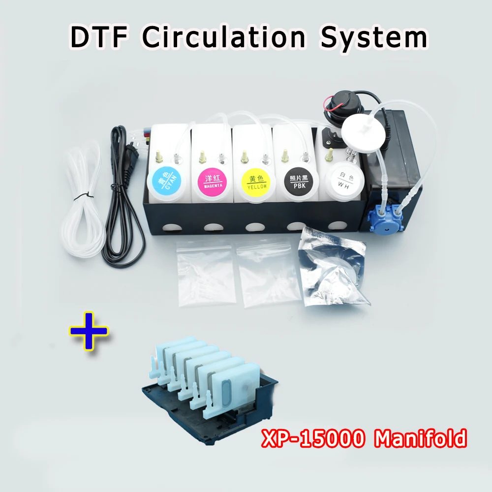 XP15000 L18050 DTF White Ink Circulation System CISS Dtf Printhead Manifold Conversion Kit For Epson ET  L8050 18100  Circulator