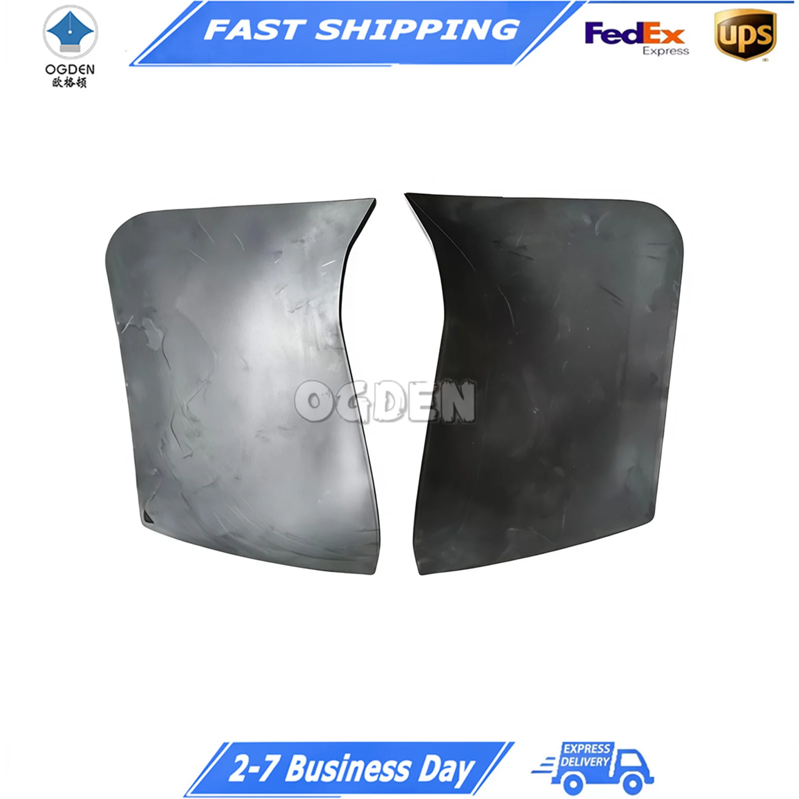 

OGDEN Suitable for 2022 Tesla Model S Front Bumper Lower Mudguard 1613443-00-A 1613444-00-A