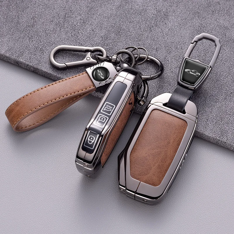 Funda para llave de aleación de Zinc para coche, cadena de soporte para KIA K5 Sorento MQ4 Sportage Seltos Ceed Niro EV Telluride Cerato Soul Proceed
