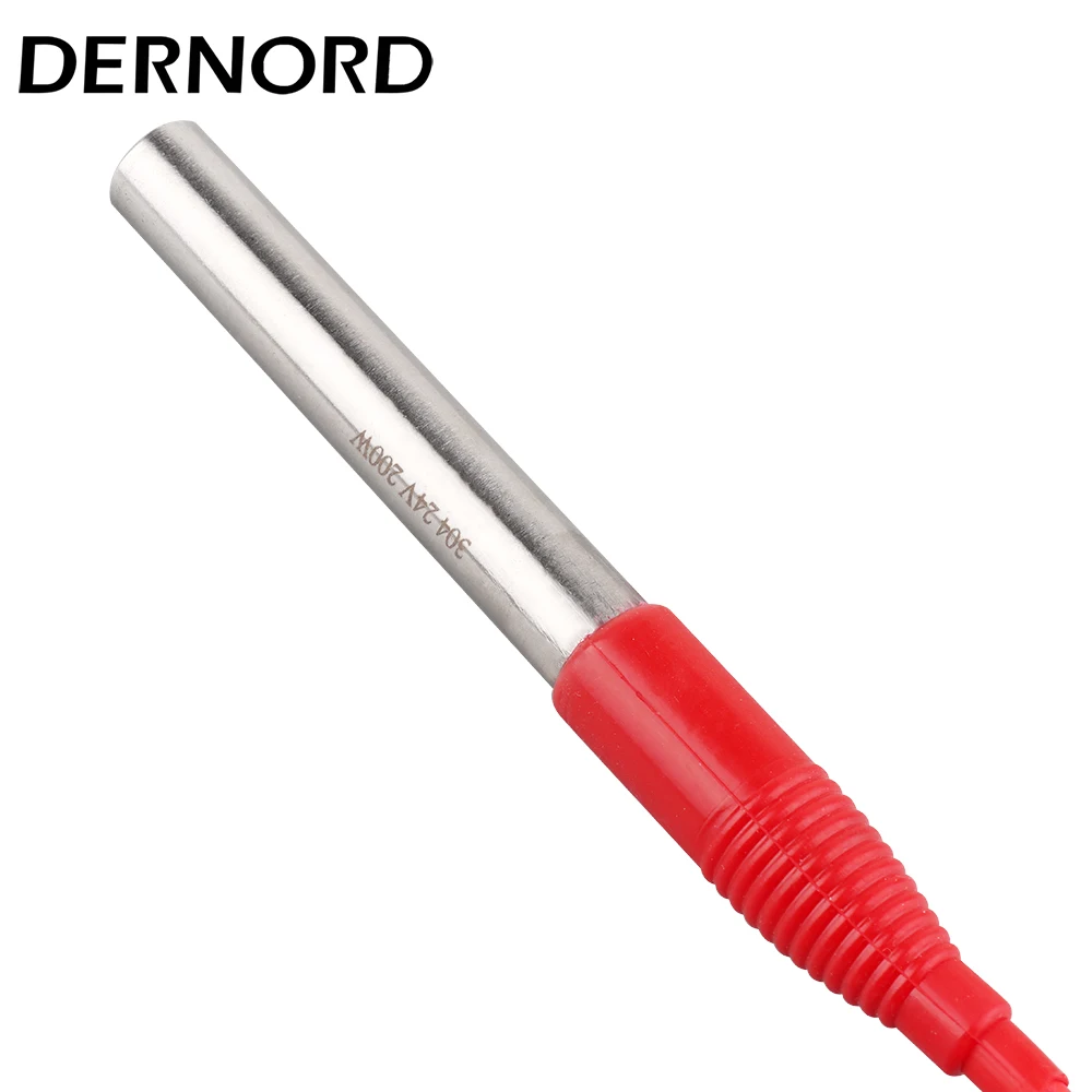 DERNORD 12V Immersion DC Cartridge Heater 24V 100w 200w Car/Camper with Water Proof Cable Portable Heating Element for Water