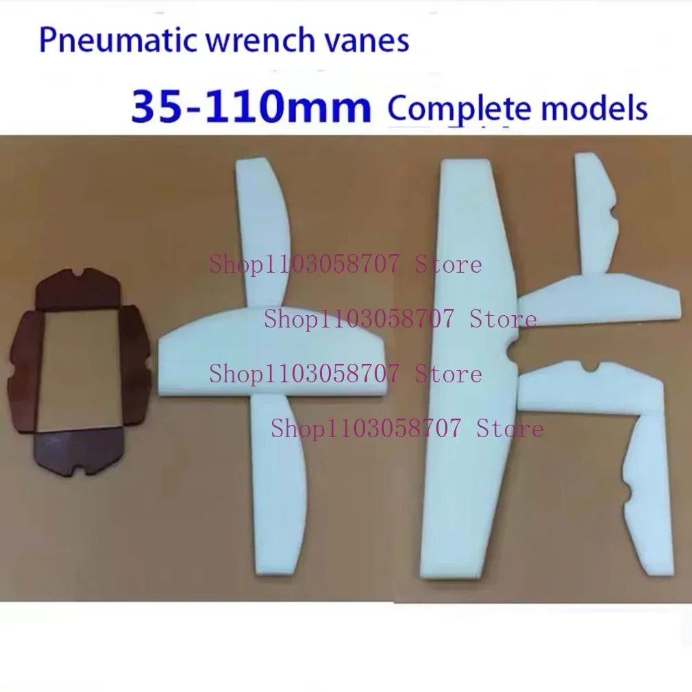 NEW 6PCs Air Impact Wrench Pneumatic Tools Vanes Key Fiber Blade Scrapers Nanometer Back-up Accessories