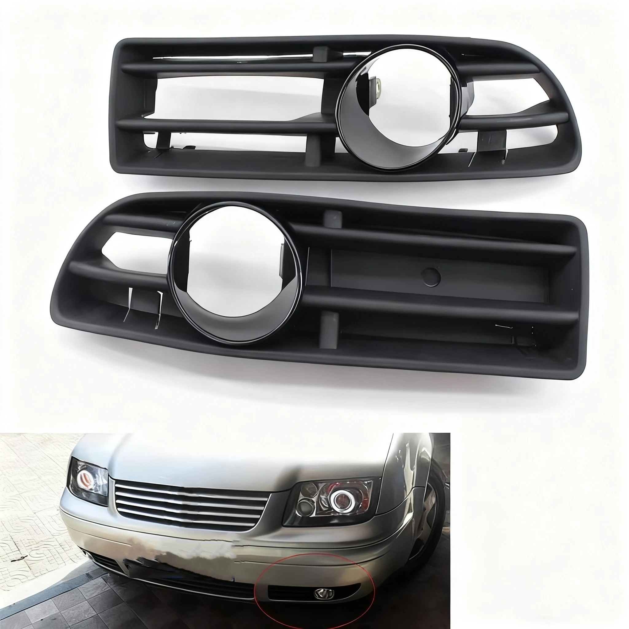 

Down Grill Fog Lamp frame For Volkswagen Polo 02-05 car auto accessories