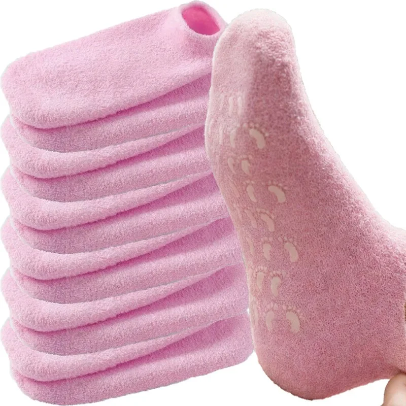Moisturizing Socks Full Foot Gel Breathable Anti-Crack Ankle Socks Daily Wear Exfoliating Preventing Dryness Cracked Heel Care