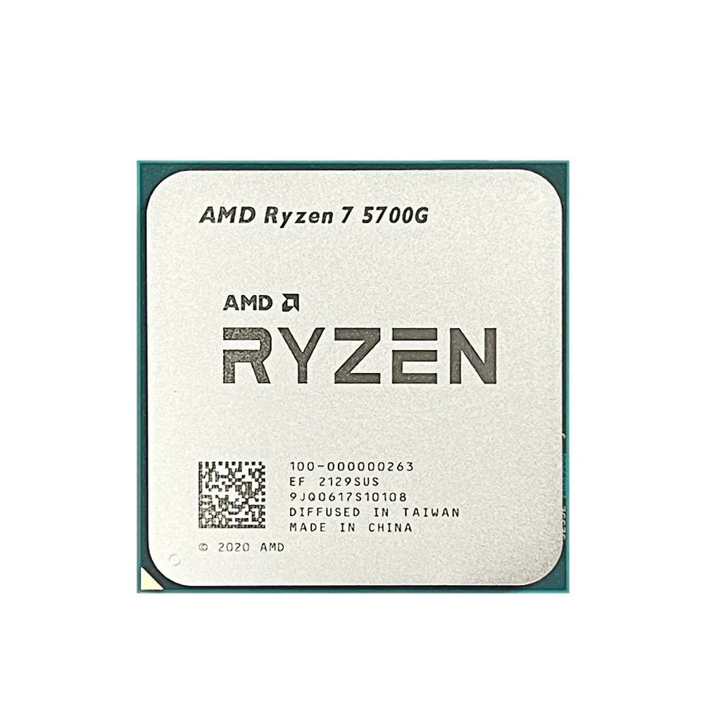 AMD Ryzen 7 5700G جديد 8-Core 16-Thread DDR4 R7 5700G 65W 7NM L3=16M 3.8 جيجا هرتز معالج الألعاب المقبس AM4 ولكن بدون مروحة