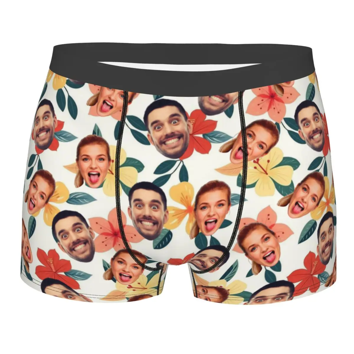 Personalized Custom Face Photo Boxer Shorts Birthday Gift For Husband 3D Print Men Underwear Panties Briefs Stretch Underpants