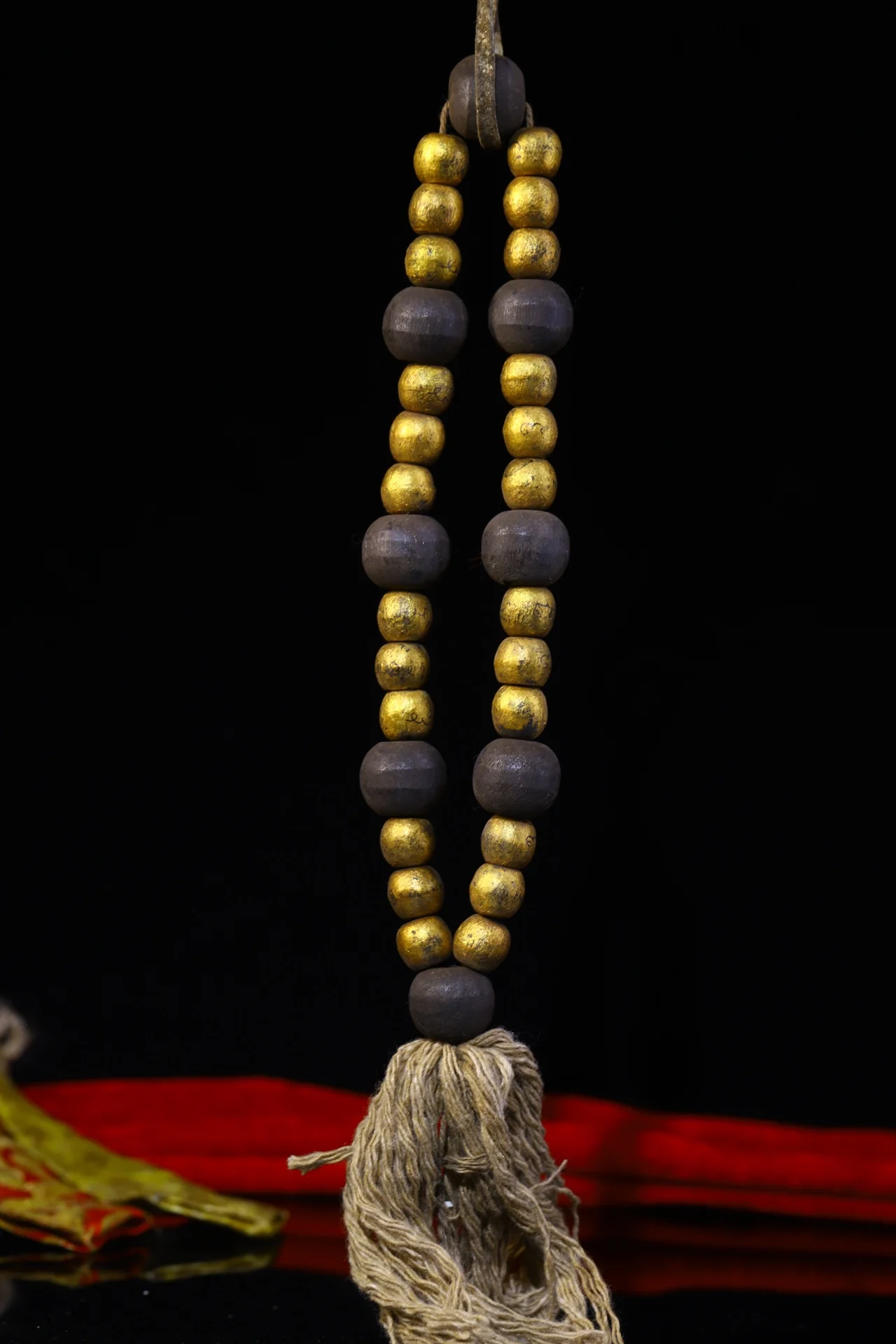 

12"Tibetan Temple Collection Old Medicinal Buddha Beads Reciting Buddhist Scriptures beads Amulet Town House Exorcism