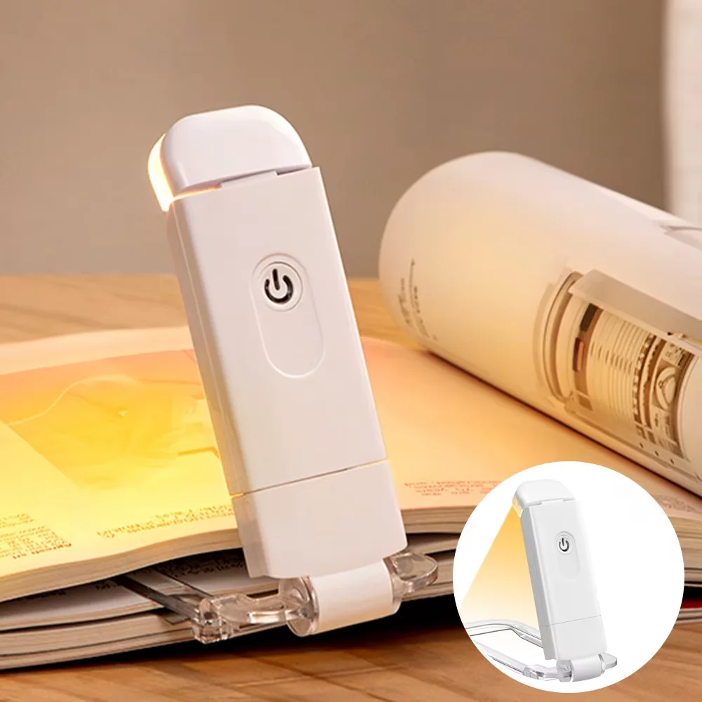 USB Rechargeable Book Light with Clip -Flexible LED Reading Lamp,Eye Protection Portable Desk Light 3 Dimming Modes,Reading Lamp