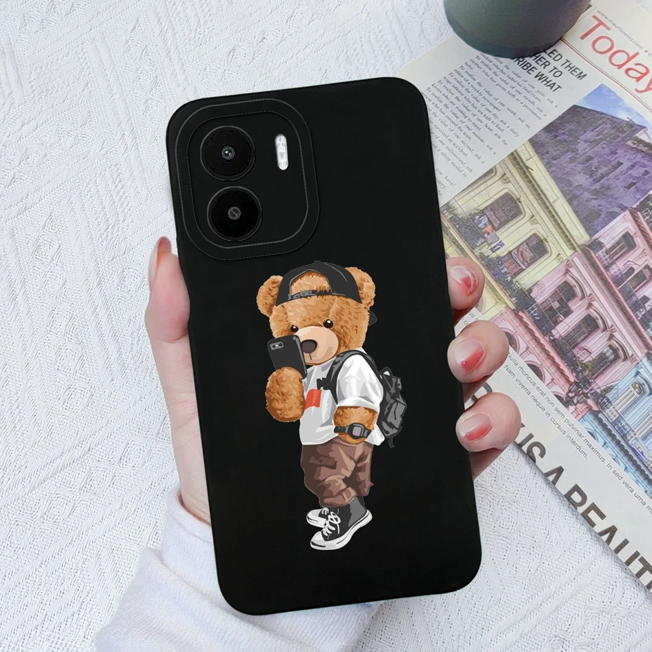 Case For Xiaomi Redmi A1 A2 A1 Plus A2 Plus New Cute Shockproof Dinosaur Panda Silicone Soft TPU For Redmi A1+ A2+ Funda Bumper