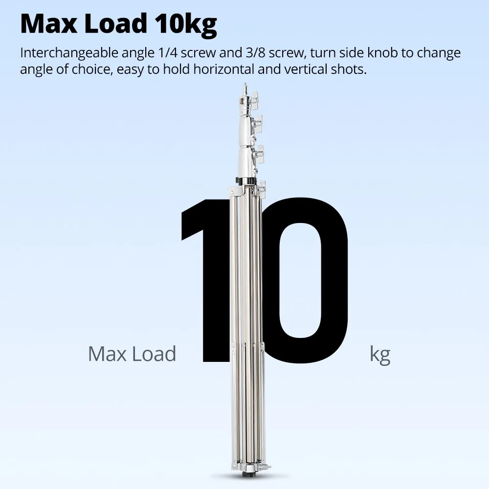 

AMBITFUL AS-280 PRO Heavy Duty Stable Light Stand Tripod 2.75M with Built-in Air Cushioned for Photo Studio Softbox Video Flash