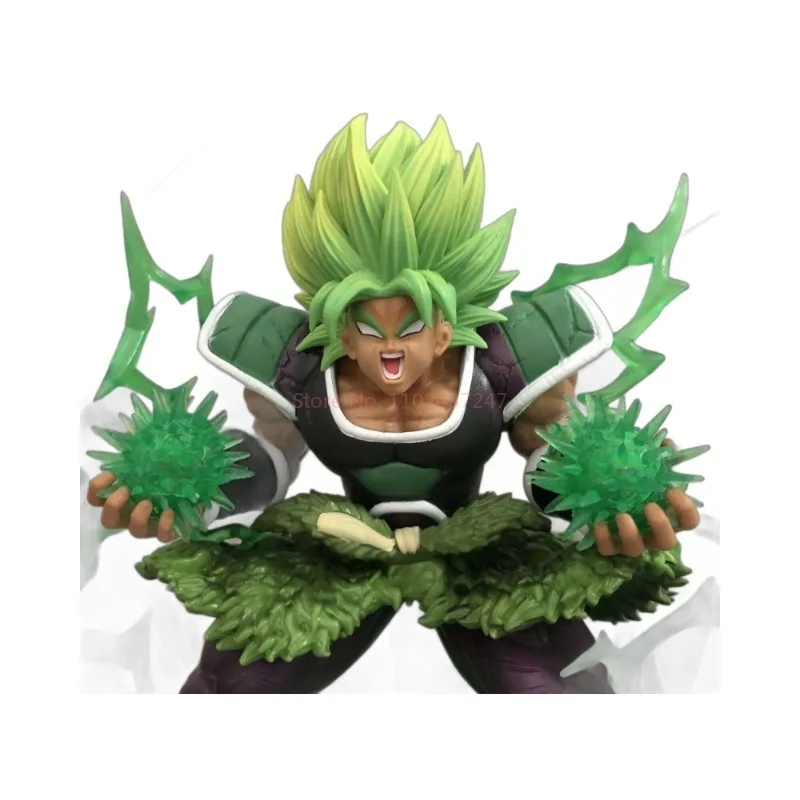 25cm Dragon Ball Furious Broli Standing Position Anime Figure Model Statue Boys Collection Desktop Decoration Ornament Toys Gift