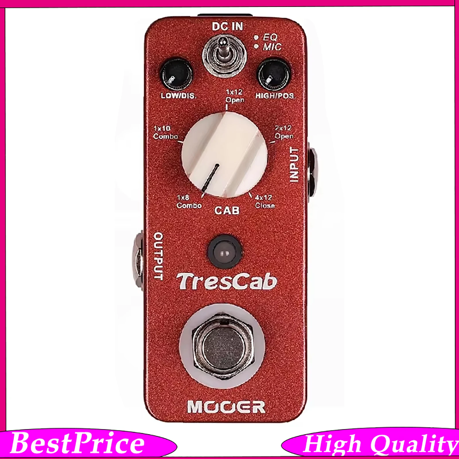 MOOER MTC1 TresCab Guitar Effect Pedal Digital Cabinet Simulation Full Metal Shell True Bypass Electric Guitar Accessory