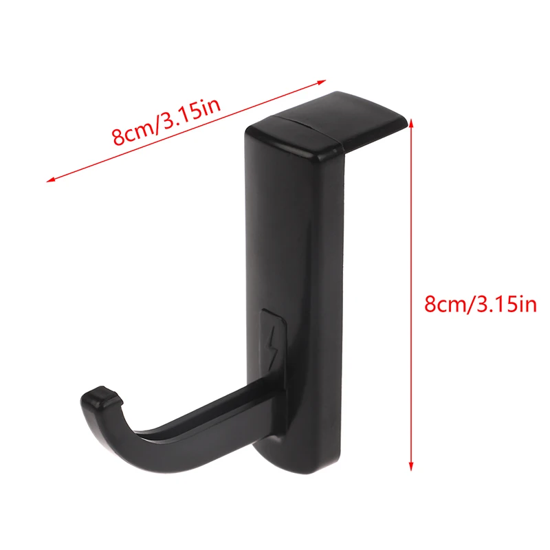 Self-adhesive Headphone Hook Headset Hanger Holder Hook Tape Sticker For Desk PC Display Monitor Plastic Stand Accessories view 6