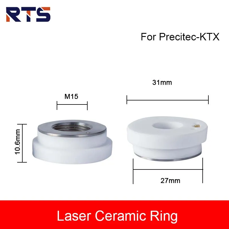 RTS Laser Ceramic Ring Precitec D31 KTXB KTX M5 M6 Fiber Laser Cutter Part