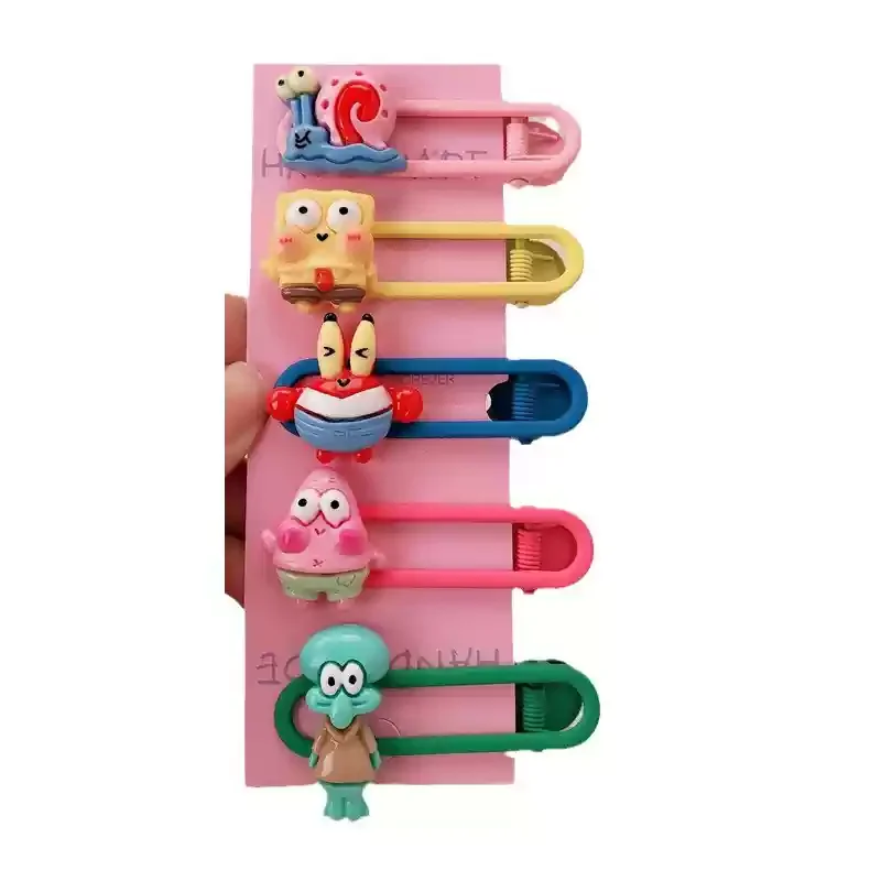 

Cute Colorful mine Hair Clips Women's Fore Cartoon Hair Cards Elegant Edge Clips Anime Themed Hair Accessories