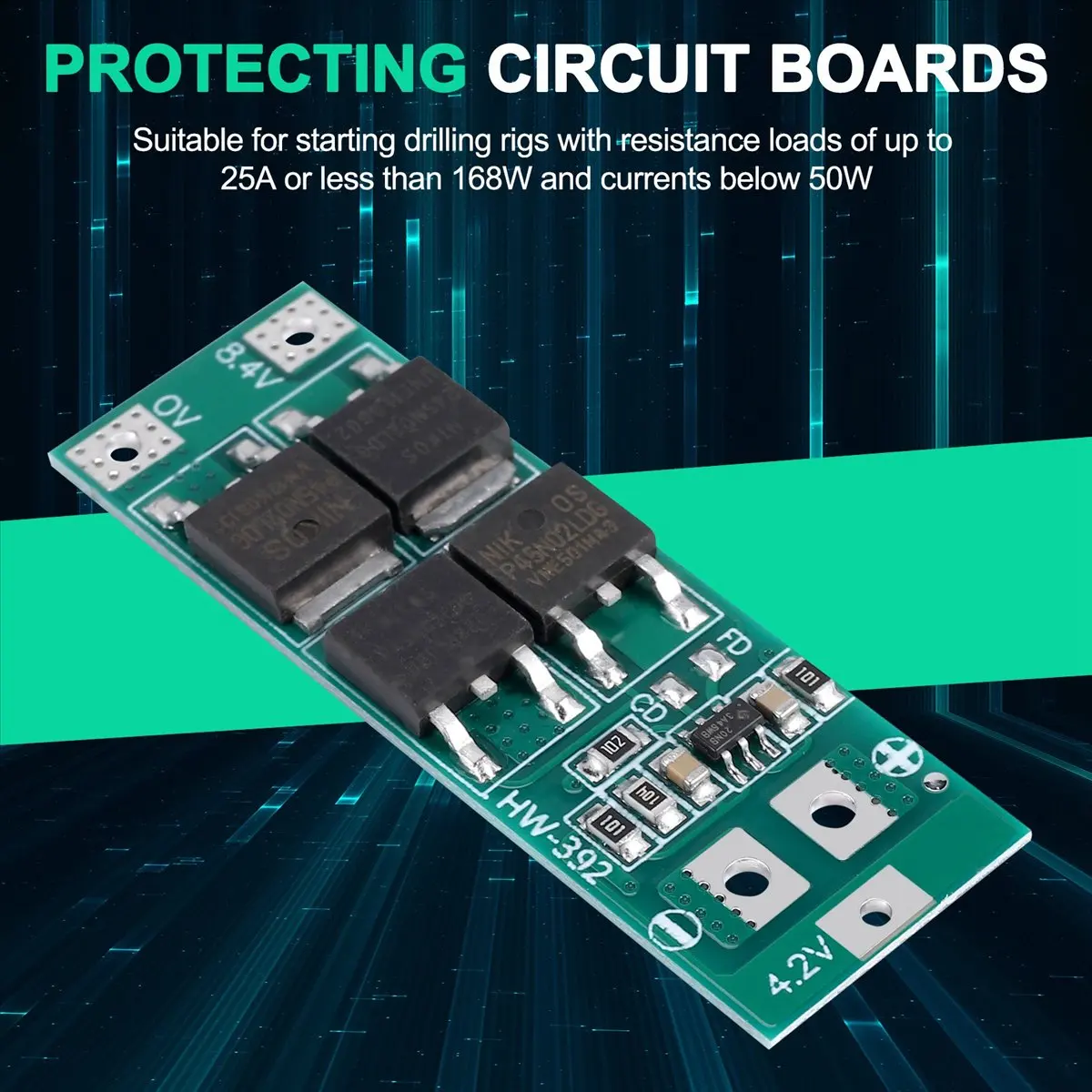 TCE 2S 20A 7.4V 8.4V 18650 Lithium Battery Protection Board/ Board Standard