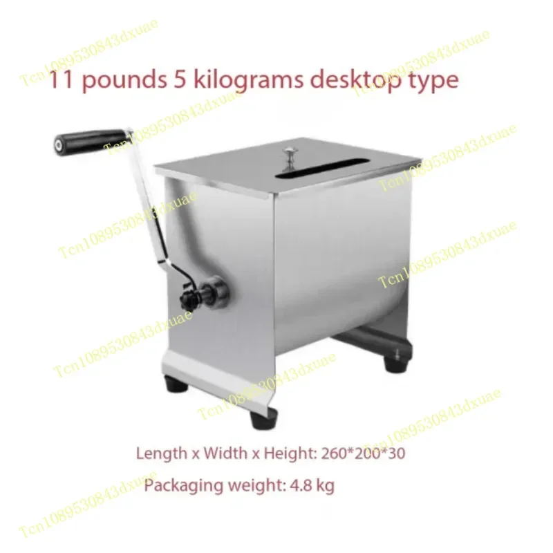Stainless Steel Commercial Meat Mixer Grinder, Dough Kneader Blender for Restaurant Farm Sausage