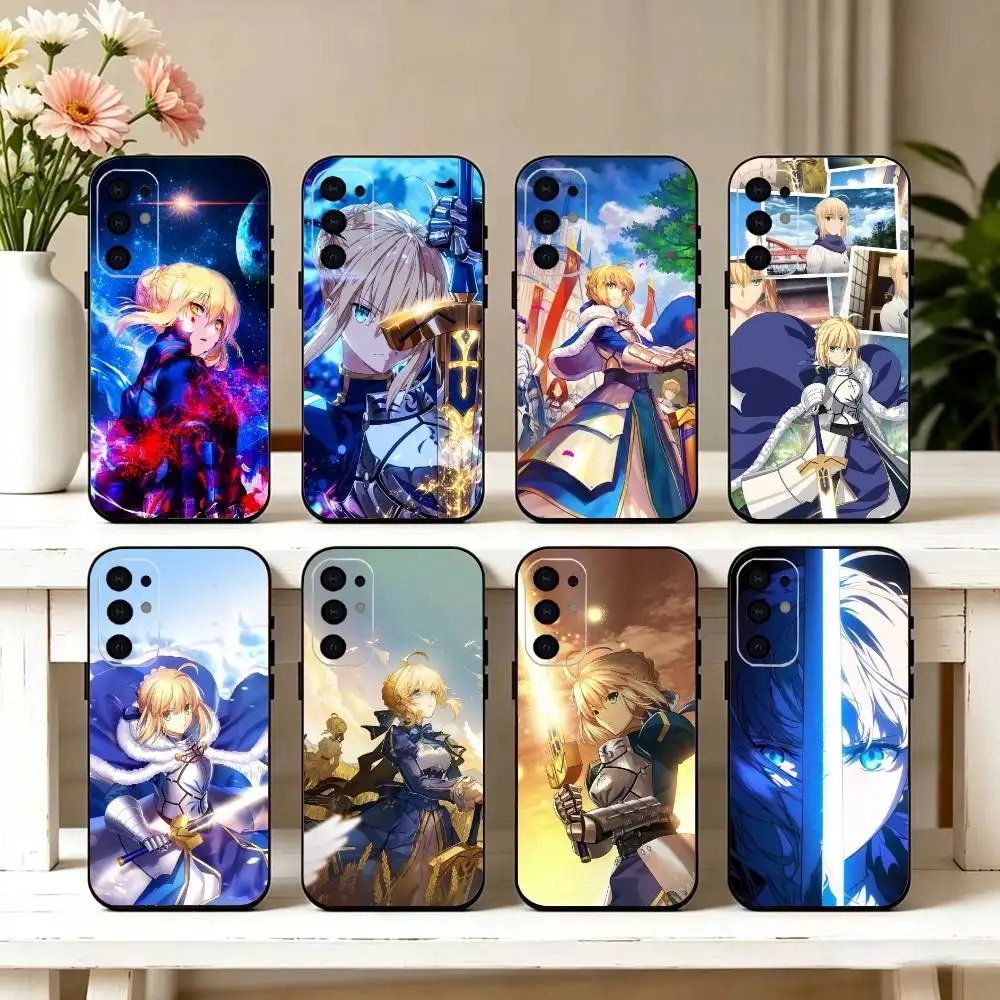 Saber a-Artoria FGO  Phone Case For Samsung S26,S25,S24,S23,S22,S21,S30,Ultra,Plus,Fe,Lite,Note,10,Black Cover