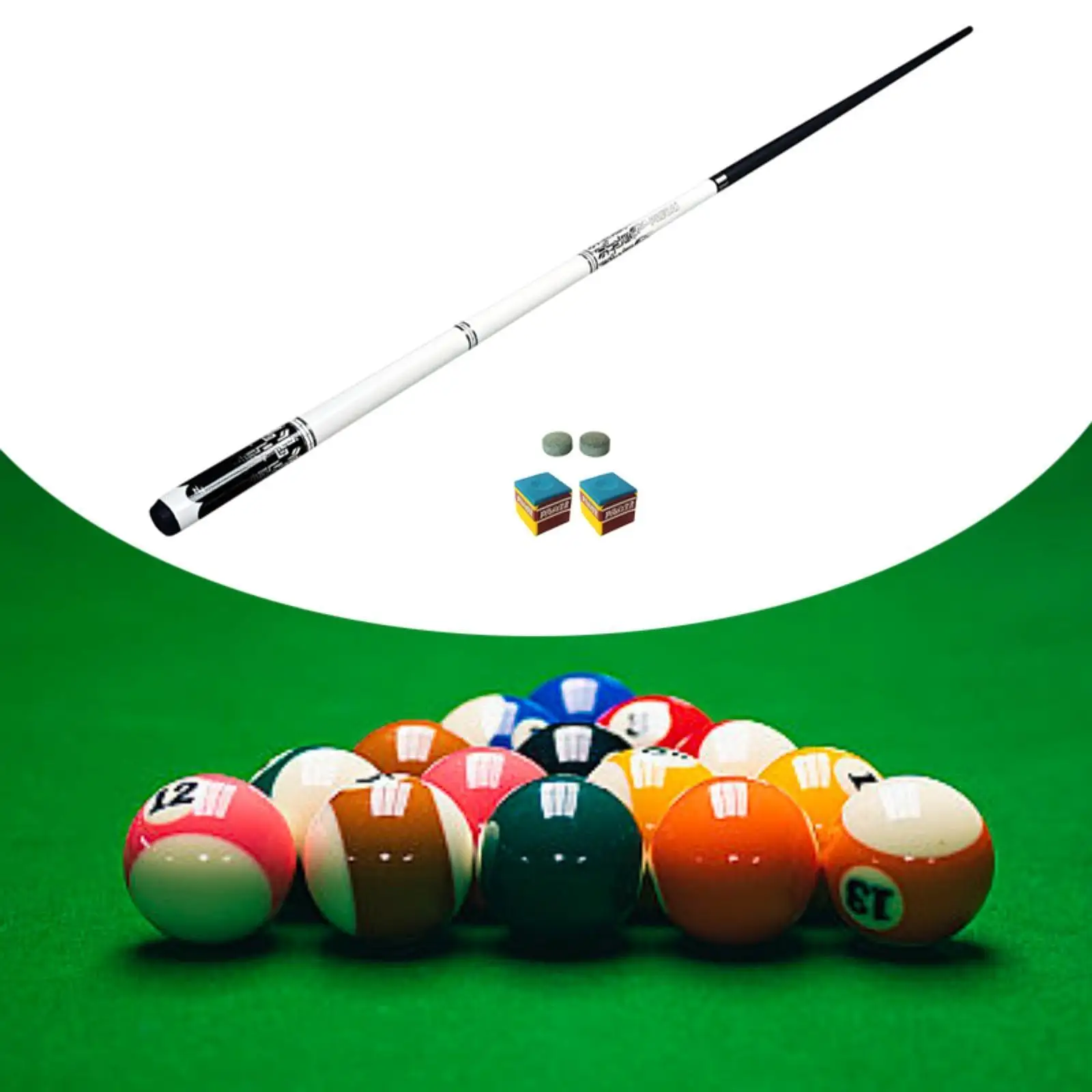 

1/2 Split Carbon Fiber Pool Cue Snooker Cue with 2 Replace Tips Stylish Ergonomic Pool Stick for Travel Enthusiasts Adults