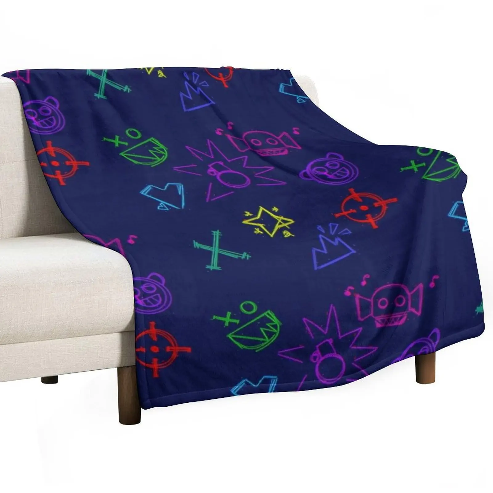 Jinx Scribbles Throw Blanket Custom for winter Blankets