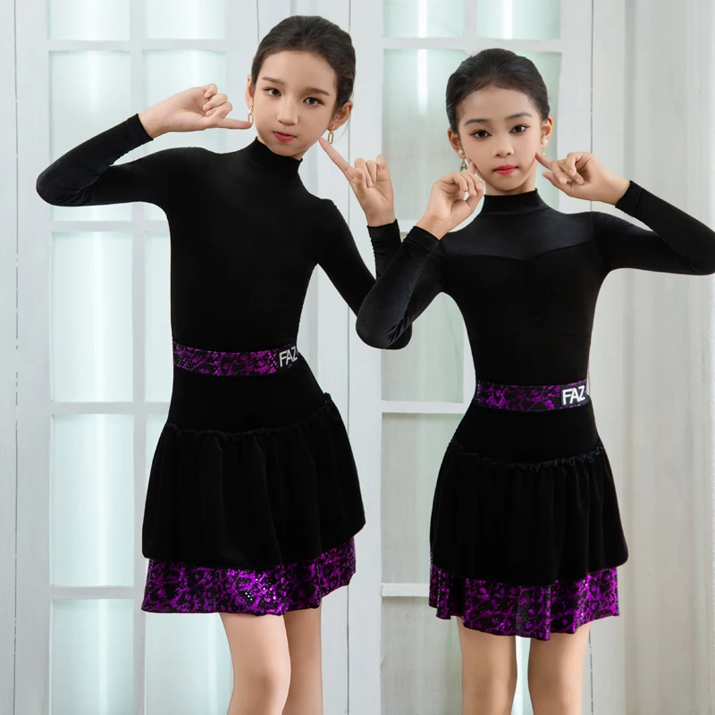 

Children'S National Standard Latin Dance Dress Girls Ballroom Dance Costume Kids Salsa Latin Dance Competition Clothing SL14622