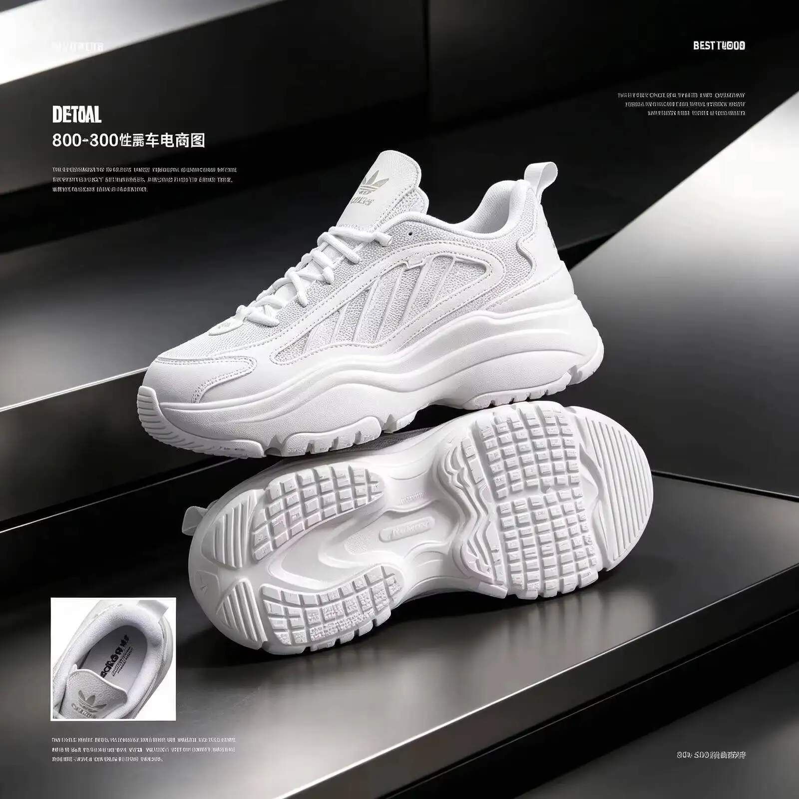 adidas Originals Women's Ozgaia Chunky Sneakers, 2026 Summer New Platform Height-Increasing Casual Sports Shoes, Style IG6047