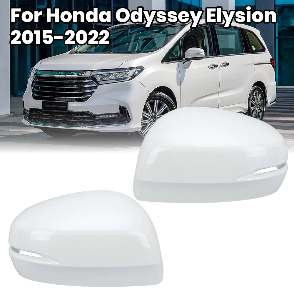 

Rearview Side Mirrors Cover For Honda Odyssey Elysion 2015-2022 ABS Replace Pearl White Mirror Shell Housing Car Accessories