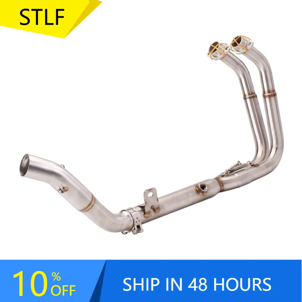

STLFFor Kawasakis Ninja400 Z400 Motorcycle Exhaust Manifold Stainless 51mm Front Link Pipe