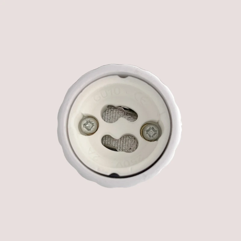 E17 ถึง GU10 อะแดปเตอร์ E17 สกรู GU10 ดาบปลายปืนฐานอะแดปเตอร์แปลงสำหรับหลอดไฟ อะแดปเตอร์ฐานแสง เซรามิคตัวแปลง