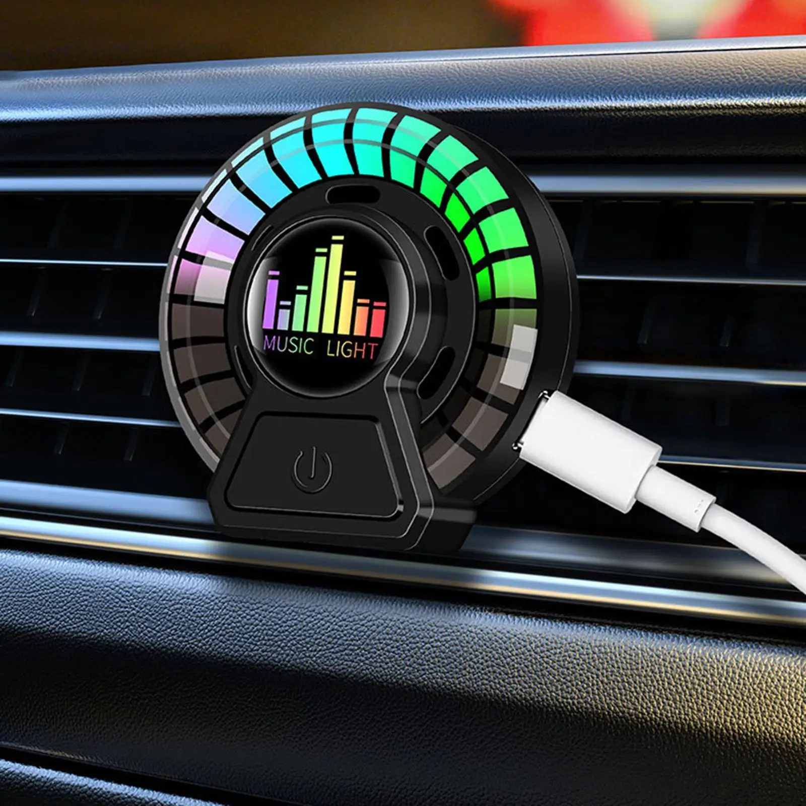 

Generic Car Music Rhythm Light Rechargeable for Party Desktop Dashboard