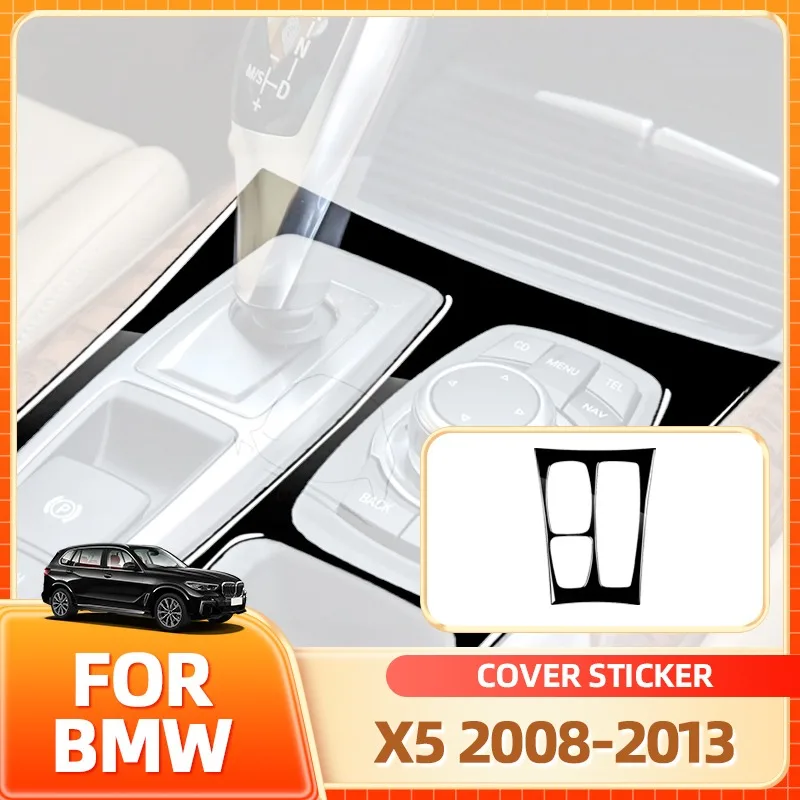 

Держатель для очков, горячая центральная консоль, переключение передач, украшение, накладка, наклейка, наклейка для BMW X5 2008-2013 X6 2009-2014, автомобиль Interio