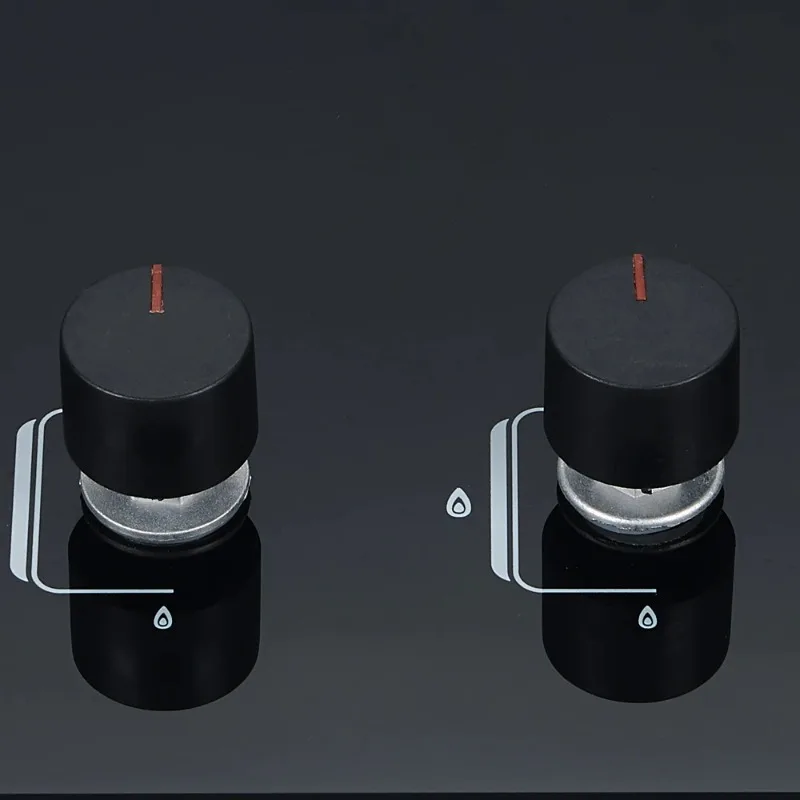 موقد غاز أجهزة المطبخ 2 شعلة مدمجة من الزجاج المقسى موقد غاز طباخ غاز طبيعي غاز البترول المسال