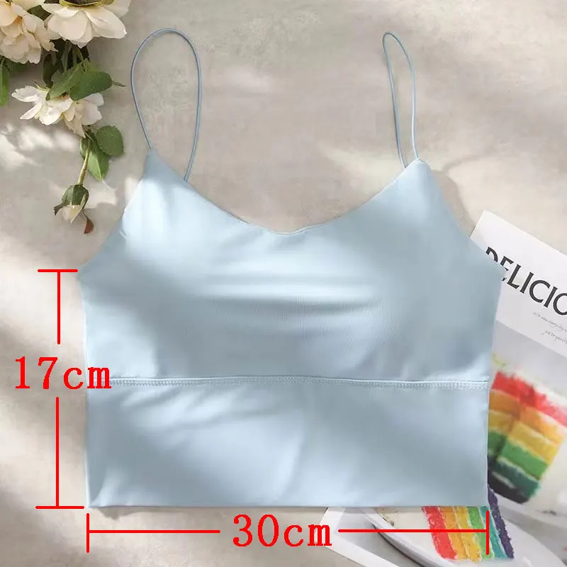 Women\'s Sexy Tube Top Camisole Soft Breathable Underwear Girls Cami Female Casual Tank Vest Sleeveless Crop Tops Bra Fashion New