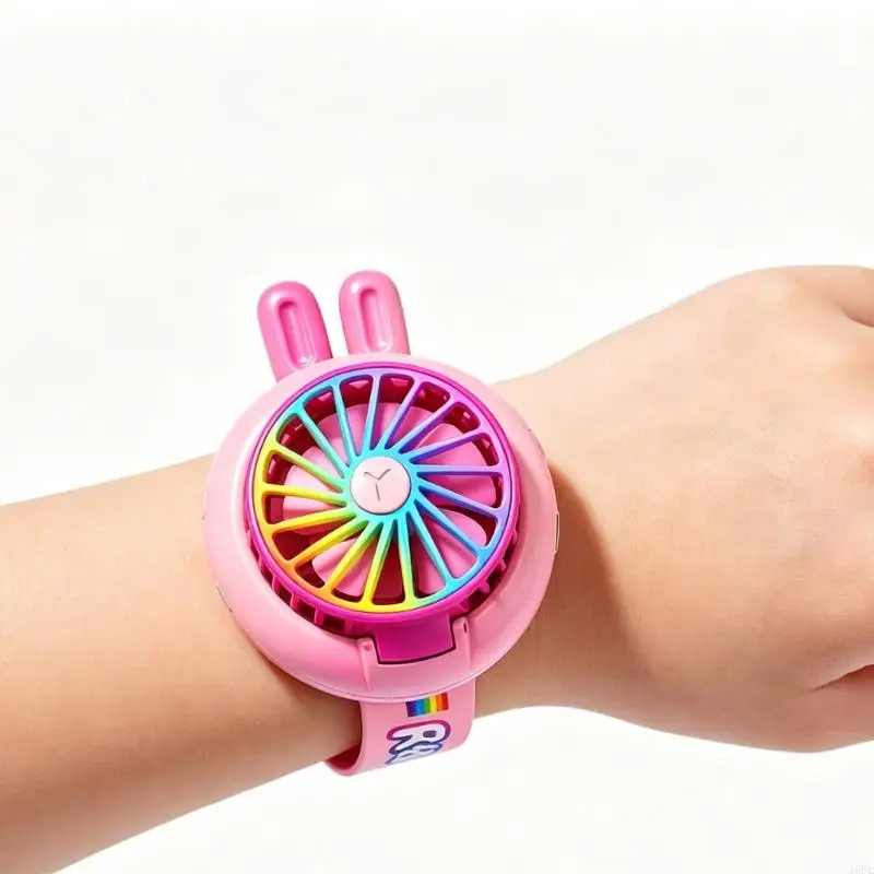 J6PE Intelligent Youth Wrist Fan 3 Speed Picks delicate Comfortable For Prolonged Use
